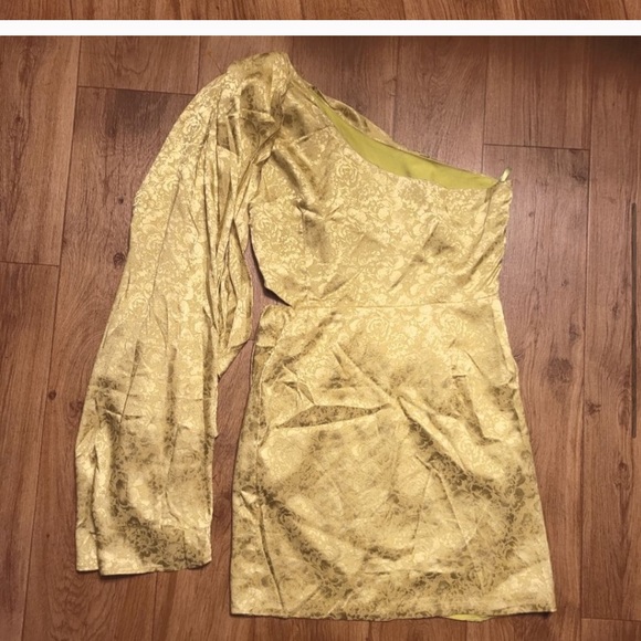 RNWY Serita One-shoulder Citrus Dress Size L - Picture 5 of 6